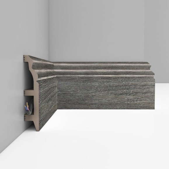 Плинтус напольный Decomaster 100x22x2400 мм D232-87 ДМ Плинтус напольный Decomaster 100x22x2400 мм D232-87 ДМ