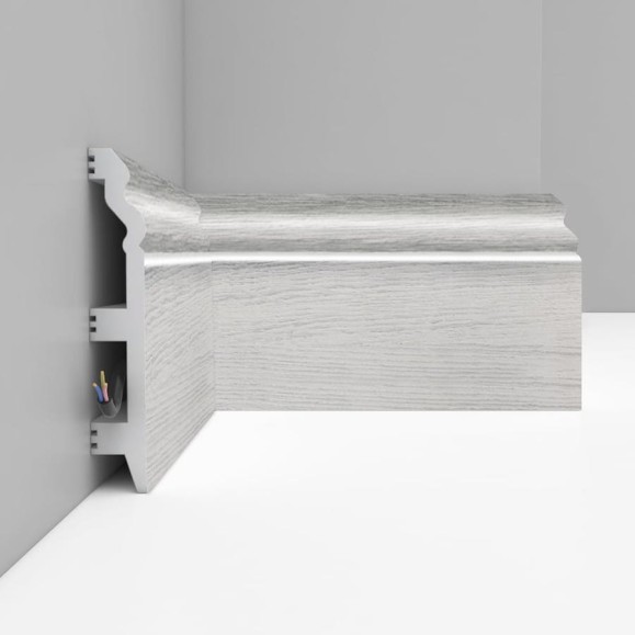 Плинтус напольный Decomaster 120x23x2400 мм D233-84 ДМ Плинтус напольный Decomaster 120x23x2400 мм D233-84 ДМ