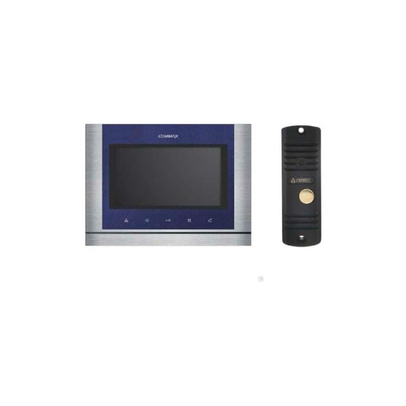 Комплект видеодомофона и вызывной панели COMMAX CDV-704MA(Blue)/AVC305B