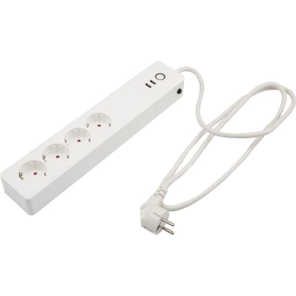 Умный Wi-Fi удлинитель SECURIC 4 гнезда и 2 разъема USB 1,5 м SEC-HV-501W Умный Wi-Fi удлинитель SECURIC 4 гнезда и 2 разъема USB 1,5 м SEC-HV-501W
