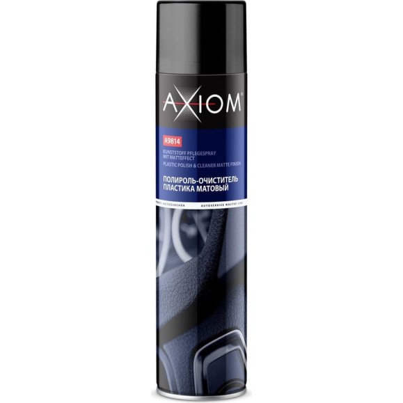 Полироль-очиститель пластика AXIOM матовый, яблоко, 800 мл a9814-3 Полироль-очиститель пластика AXIOM матовый, яблоко, 800 мл a9814-3