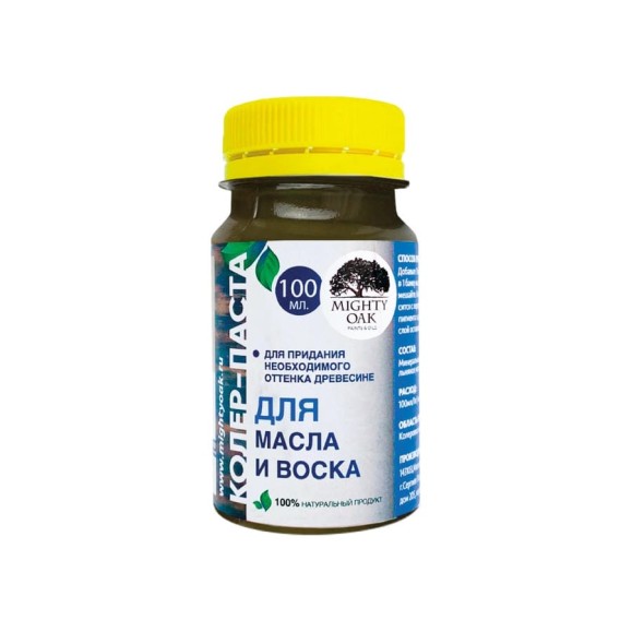 Колер-паста для масла и воска Mighty Oak К-73 (орех; 100 мл) MO131 Колер-паста для масла и воска Mighty Oak К-73 (орех; 100 мл) MO131
