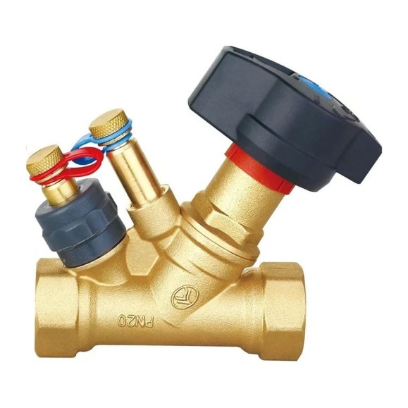 Балансировочный клапан DOUBLE-LIN 3/4" со штуцер латунный LL4063 (3/4") Балансировочный клапан DOUBLE-LIN 3/4" со штуцер латунный LL4063 (3/4")