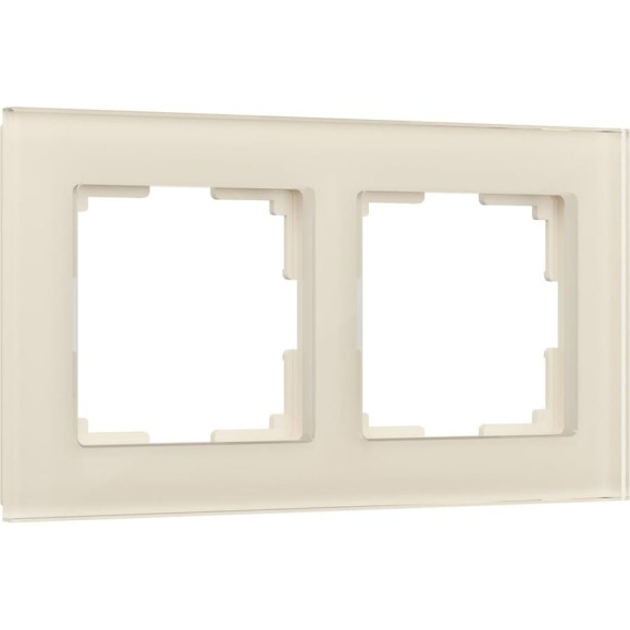 Рамка на 2 поста WERKEL W0021141/ Favorit (молочный, стекло) a058814 Рамка на 2 поста WERKEL W0021141/ Favorit (молочный, стекло) a058814