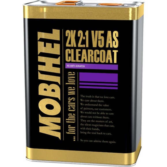 Бесцветный лак MOBIHEL V5 AS 2К HS 2:1, 5 л 40026404 Бесцветный лак MOBIHEL V5 AS 2К HS 2:1, 5 л 40026404