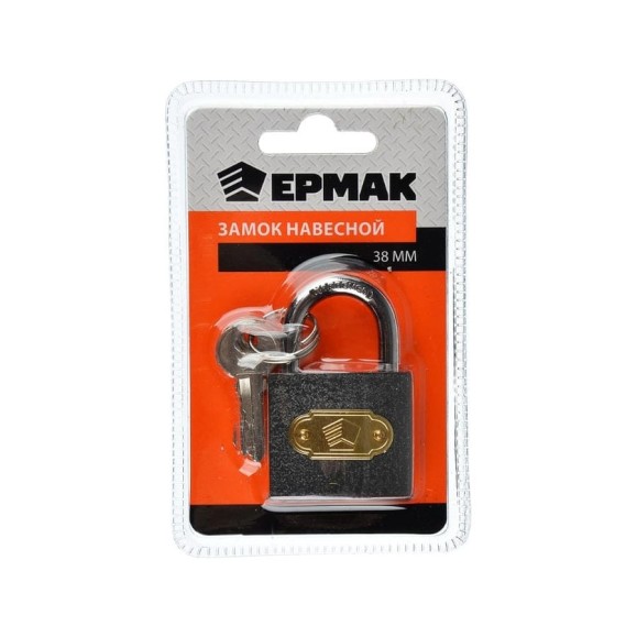 Навесной замок ЕРМАК 38 мм "301" 468-012 Навесной замок ЕРМАК 38 мм "301" 468-012