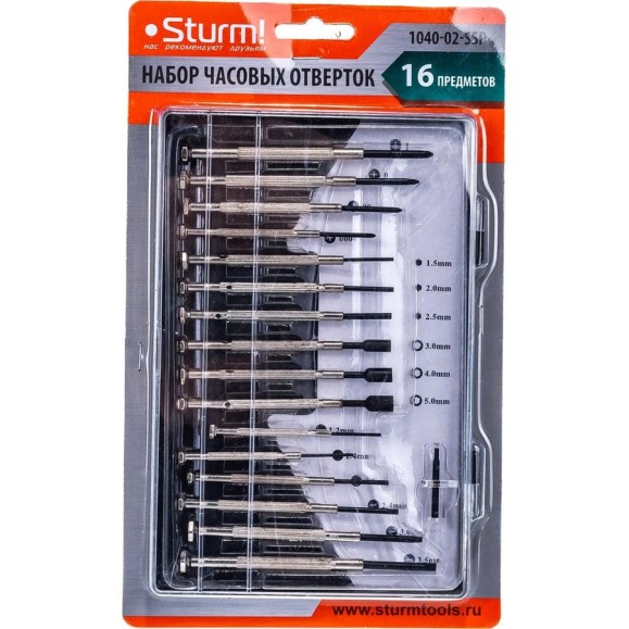 Набор часовых отверток Sturm 1040-02-SSP Набор часовых отверток Sturm 1040-02-SSP
