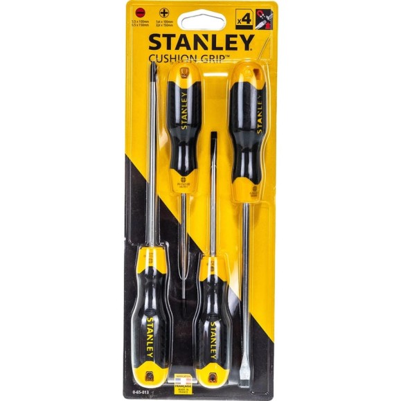 Набор отверток CUSHION GRIP 4шт Stanley 0-65-013 Набор отверток CUSHION GRIP 4шт Stanley 0-65-013