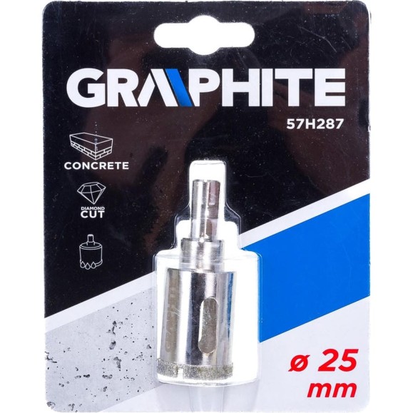 Сверло по керамической плитке 25 мм GRAPHITE 57H287 Сверло по керамической плитке 25 мм GRAPHITE 57H287