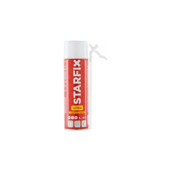 Монтажная пена STARFIX Straw Foam 500 мл SM-66248-1 Монтажная пена STARFIX Straw Foam 500 мл SM-66248-1