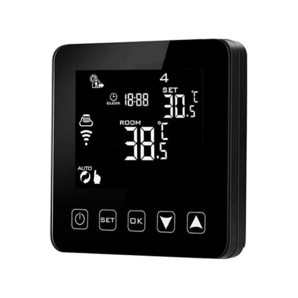 Термостат сенсорный KT-300 с Wi-Fi для внутрипольных конвекторов черный TECHNO RH040011549 Термостат сенсорный KT-300 с Wi-Fi для внутрипольных конвекторов черный TECHNO RH040011549