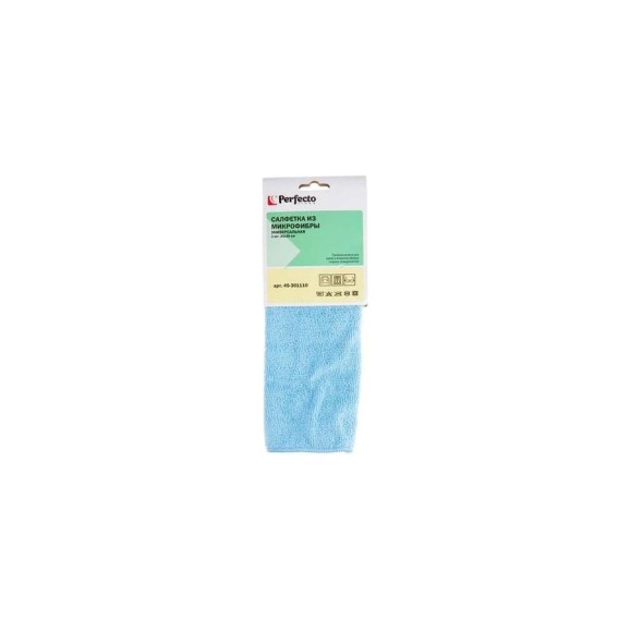 Бытовая салфетка PERFECTO LINEA Solid микрофибра, универсальная 45-301110 Бытовая салфетка PERFECTO LINEA Solid микрофибра, универсальная 45-301110