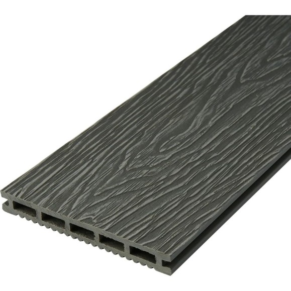 Доска Groentec серая, шовная, пустотелая, с тиснением 3D Ш TDEGP3D 150-18-3000 Доска Groentec серая, шовная, пустотелая, с тиснением 3D Ш TDEGP3D 150-18-3000