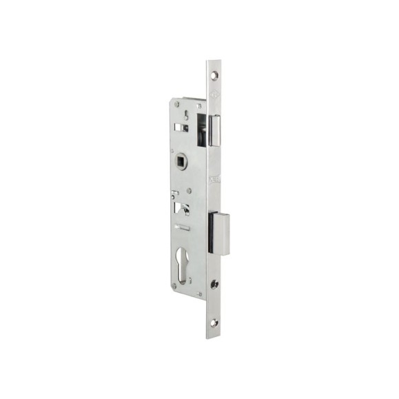 Корпус узкопрофильного замка с защёлкой KALE KILIT 153/P (35 мм) w/b хром 6055 Корпус узкопрофильного замка с защёлкой KALE KILIT 153/P (35 мм) w/b хром 6055