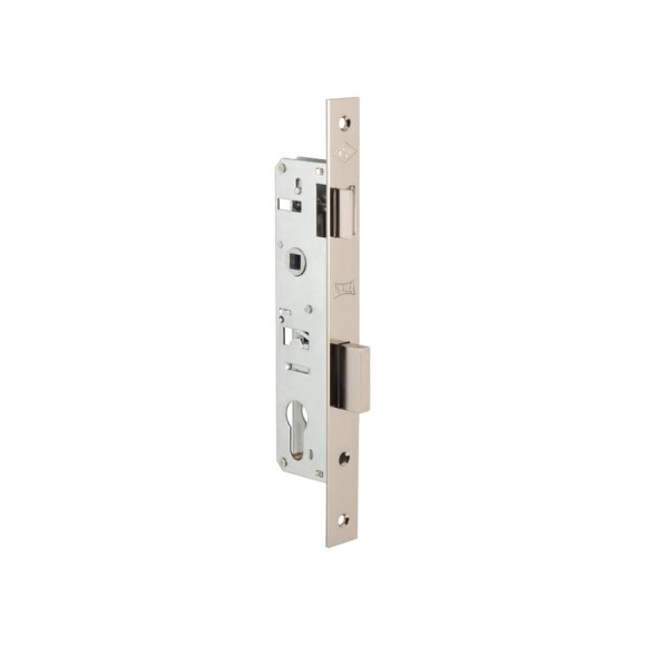 Замок врезной KALE KILIT цилиндровым узкопрофильным 153 (30 mm) w/b (никель) 8183