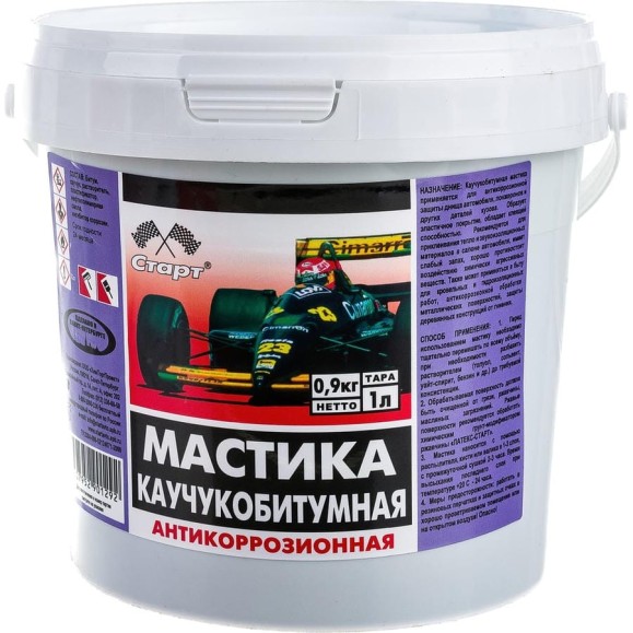 Каучукобитумная мастика СТАРТ 1 л пэ 4607952901292 Каучукобитумная мастика СТАРТ 1 л пэ 4607952901292
