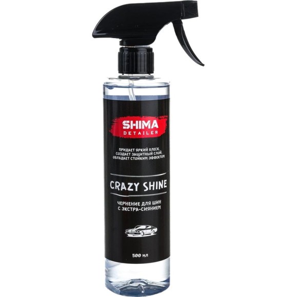 Чернитель для шин с экстра-сиянием SHIMA DETAILER CRAZY SHINE 500 мл 4603740920599 Чернитель для шин с экстра-сиянием SHIMA DETAILER CRAZY SHINE 500 мл 4603740920599