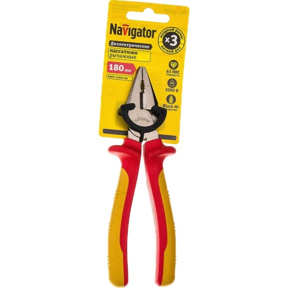 Пассатижи Navigator 82 345 NHT-Pad01-180 /диэлектрические мощные, 180 мм/ 82345 Пассатижи Navigator 82 345 NHT-Pad01-180 /диэлектрические мощные, 180 мм/ 82345
