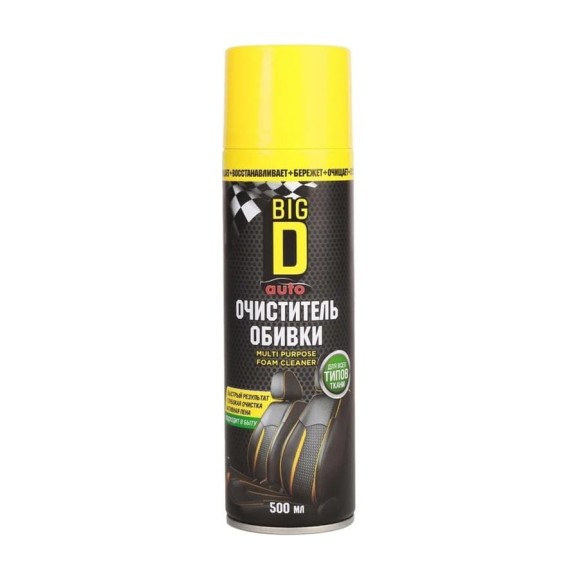 Очиститель обивки салона BIG D MULTIPURPOSE FOAM CLEANER, 500 мл ASC1007 Очиститель обивки салона BIG D MULTIPURPOSE FOAM CLEANER, 500 мл ASC1007