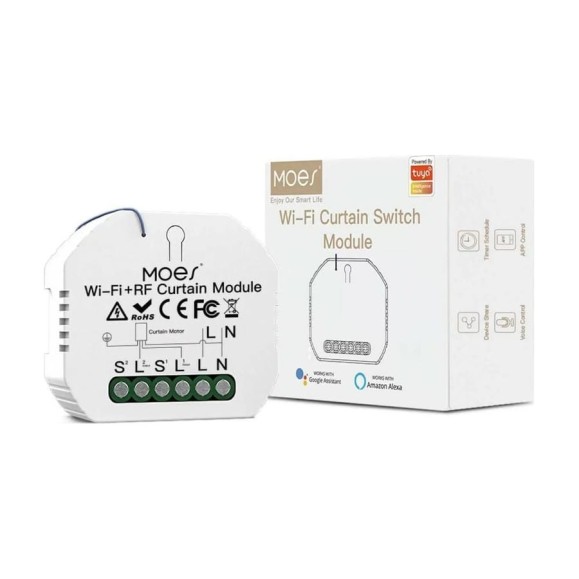 Умный переключатель Moes Wi-Fi+RF Switch Module модели MS-104 Умный переключатель Moes Wi-Fi+RF Switch Module модели MS-104