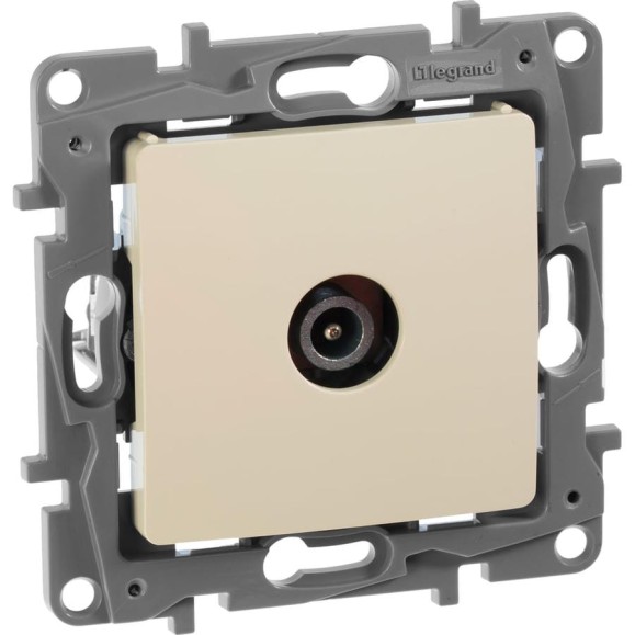 Розетка Legrand TV (телевизионная) Legrand Etika оконечная слоновая кость 672365 Розетка Legrand TV (телевизионная) Legrand Etika оконечная слоновая кость 672365