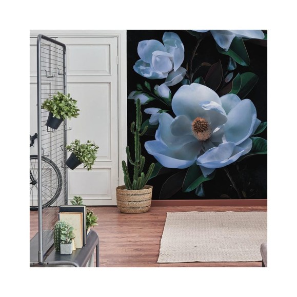 Фреска ООО Ортограф Magnolia macro blue 2x2.7 м FX_31654