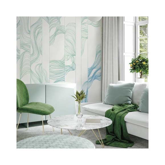 Фотообои ООО Ортограф Green stripes 3.93x2.7 м OF_34290 Фотообои ООО Ортограф Green stripes 3.93x2.7 м OF_34290