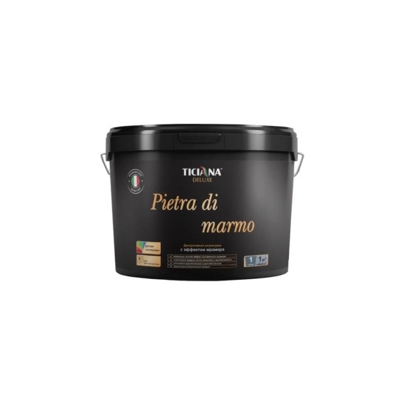 Декоративная штукатурка Ticiana DeLuxe Pietra di marmo под мрамор, 0.9 л 4300004242 Декоративная штукатурка Ticiana DeLuxe Pietra di marmo под мрамор, 0.9 л 4300004242