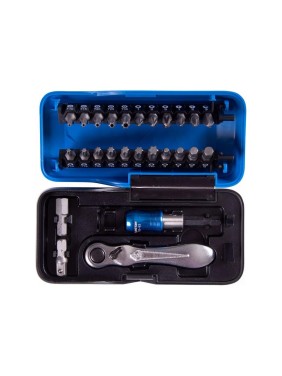 Набор вставок (бит) KING TONY серии ATOM 1/4, PH, PZ, Hex, Torx, 26 предметов 1026CQ-AM