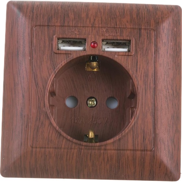 Розетка+USB Intro 441010 PE Schuko со шторками, 16А, 250В 2хUSB, СУ, Solo, Б0043408 Розетка+USB Intro 441010 PE Schuko со шторками, 16А, 250В 2хUSB, СУ, Solo, Б0043408