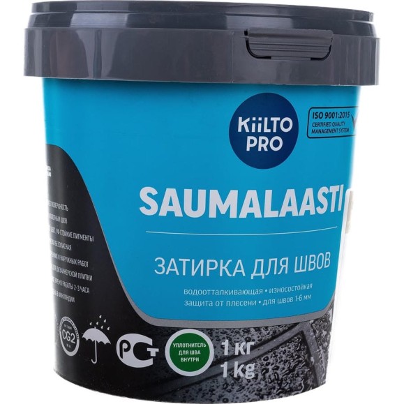 Затирка KIILTO Saumalaasti 40, 1 кг, серый T3505.001 Затирка KIILTO Saumalaasti 40, 1 кг, серый T3505.001