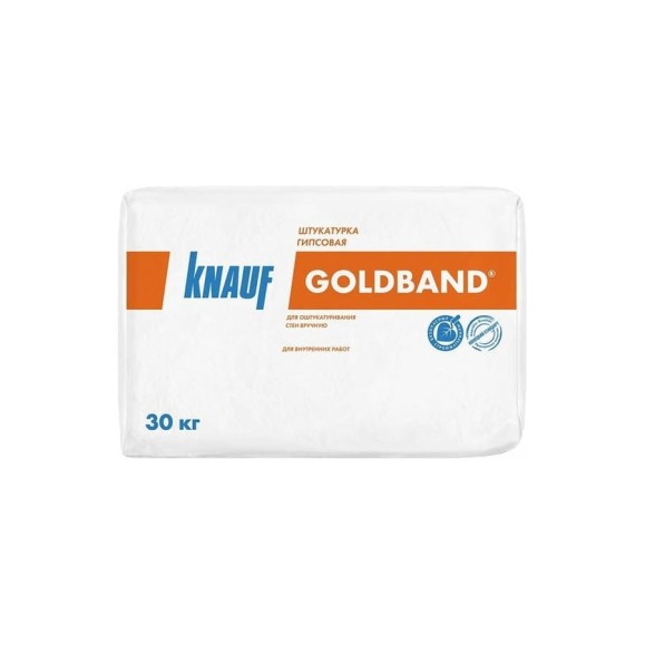 Штукатурка гипсовая Knauf Гольдбанд 30 кг 2864 Штукатурка гипсовая Knauf Гольдбанд 30 кг 2864