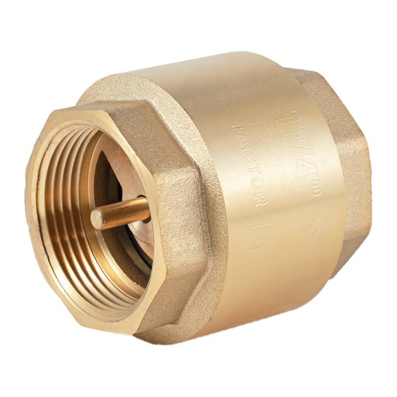 Обратный клапан PROFACTOR с латунным штоком, в/в 1 1/4" PF CV 243 Обратный клапан PROFACTOR с латунным штоком, в/в 1 1/4" PF CV 243