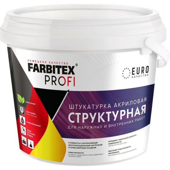 Структурная штукатурка Farbitex 25 кг 4300009590 Структурная штукатурка Farbitex 25 кг 4300009590