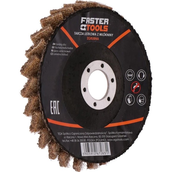 Диск лепестковый из войлока FASTER TOOLS 125мм средний 7284/ FT219-29 Диск лепестковый из войлока FASTER TOOLS 125мм средний 7284/ FT219-29