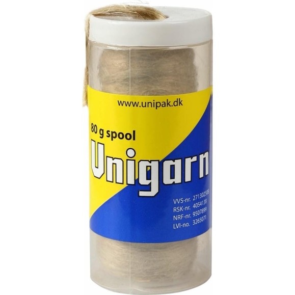 Сантехнический лен Unipak UNIGARN 80 г., пластик 1500820 Сантехнический лен Unipak UNIGARN 80 г., пластик 1500820