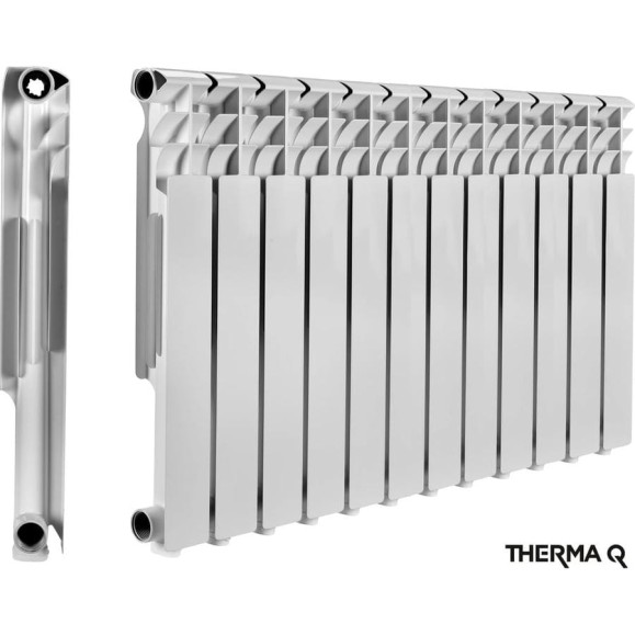 Алюминиевый радиатор МЕТАЛЛСЕРВИС THERMA Q1 500/80 12 секций 1223461 Алюминиевый радиатор МЕТАЛЛСЕРВИС THERMA Q1 500/80 12 секций 1223461