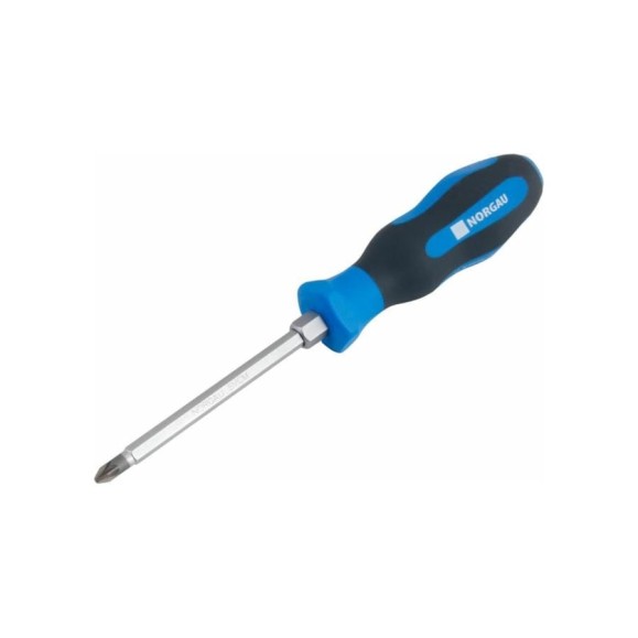 Крестовая ударная отвертка NORGAU N161K-PZ2x100 062152220 Крестовая ударная отвертка NORGAU N161K-PZ2x100 062152220