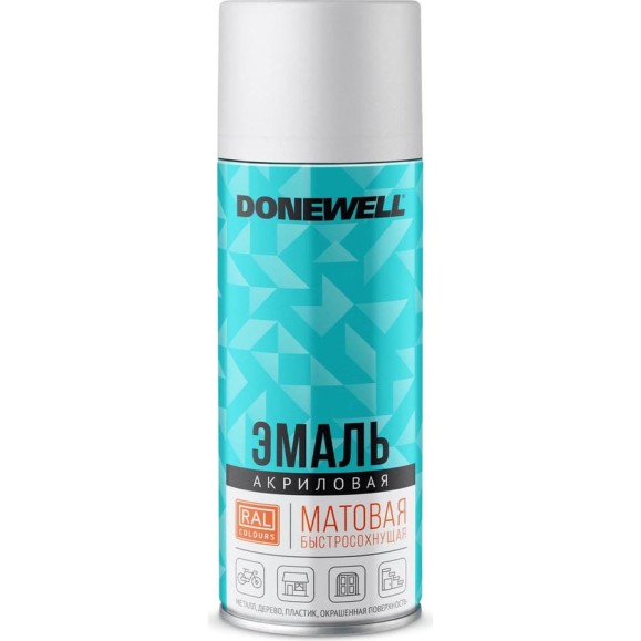 Эмаль универсальная акриловая DONEWELL RAL 9003 белая матовая DW-A9003M Эмаль универсальная акриловая DONEWELL RAL 9003 белая матовая DW-A9003M