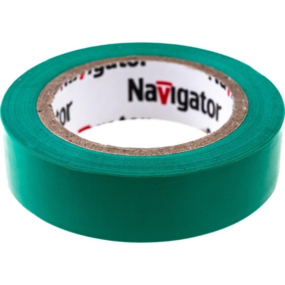 Изолента Navigator NIT-B15-10/G зеленая 71232