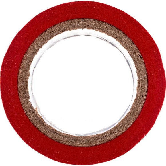 Изоляционная лента DolleX, 19 мм х 9,10 м, красная, ПВХ PVC, ET-1319RED