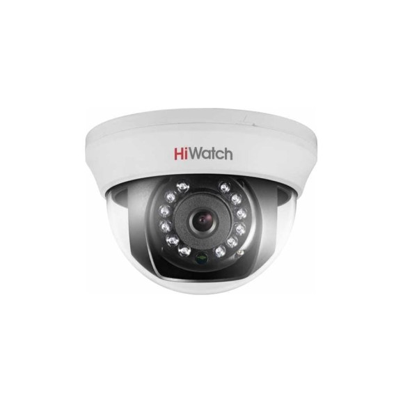Внутренняя купольная HD-TVI камера HiWatch 1Мп с ИК-подсветкой до 20м DS-T101 2.8 mm 300607539 Внутренняя купольная HD-TVI камера HiWatch 1Мп с ИК-подсветкой до 20м DS-T101 2.8 mm 300607539