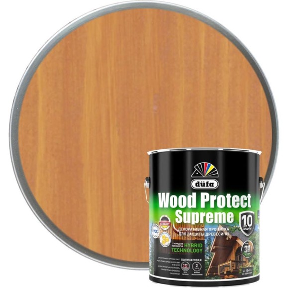 Пропитка Dufa WOOD PROTECT Supreme, сибирская лиственница 2,5 л МП00-008530