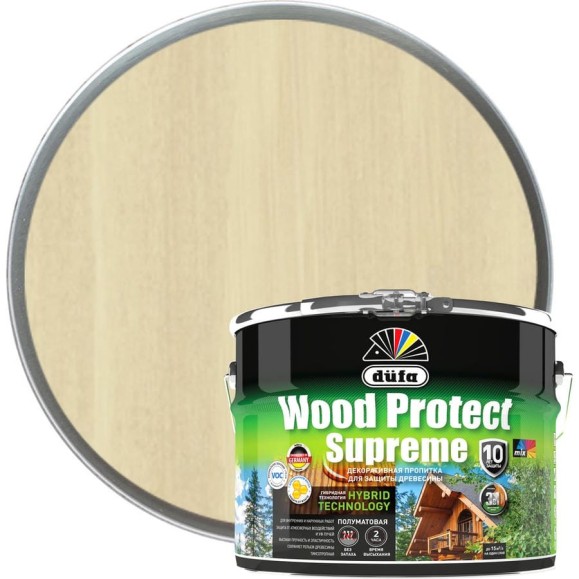 Пропитка Dufa WOOD PROTECT Supreme, бесцветная 9 л МП00-008383 Пропитка Dufa WOOD PROTECT Supreme, бесцветная 9 л МП00-008383