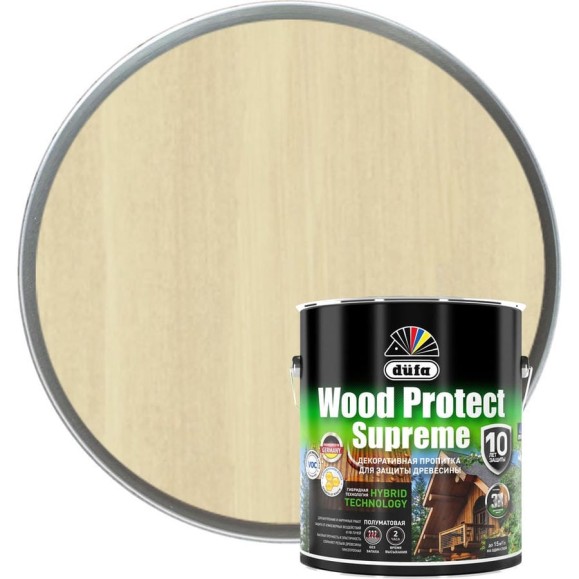 Пропитка Dufa WOOD PROTECT Supreme, бесцветная 2,5 л МП00-008351 Пропитка Dufa WOOD PROTECT Supreme, бесцветная 2,5 л МП00-008351