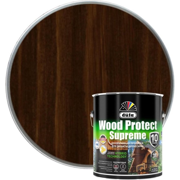 Пропитка Dufa WOOD PROTECT Supreme, палисандр 2,5 л МП00-008394