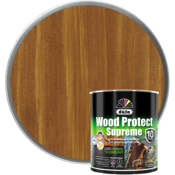 Пропитка Dufa WOOD PROTECT Supreme, тиковое дерево 0.75 л МП00-008528