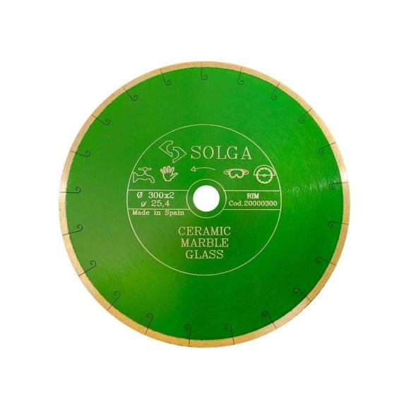 Диск алмазный сплошной (300х25,4 мм) CERAMICS MARBLE Solga Diamant 20000300 Диск алмазный сплошной (300х25,4 мм) CERAMICS MARBLE Solga Diamant 20000300