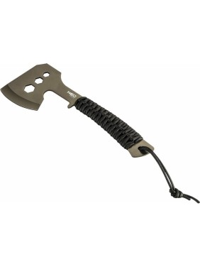 Кемпинговый цельнометаллический топор Tools NEO рукоятка из паракорда, чехол 63-118