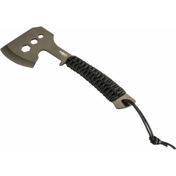 Кемпинговый цельнометаллический топор Tools NEO рукоятка из паракорда, чехол 63-118 Кемпинговый цельнометаллический топор Tools NEO рукоятка из паракорда, чехол 63-118